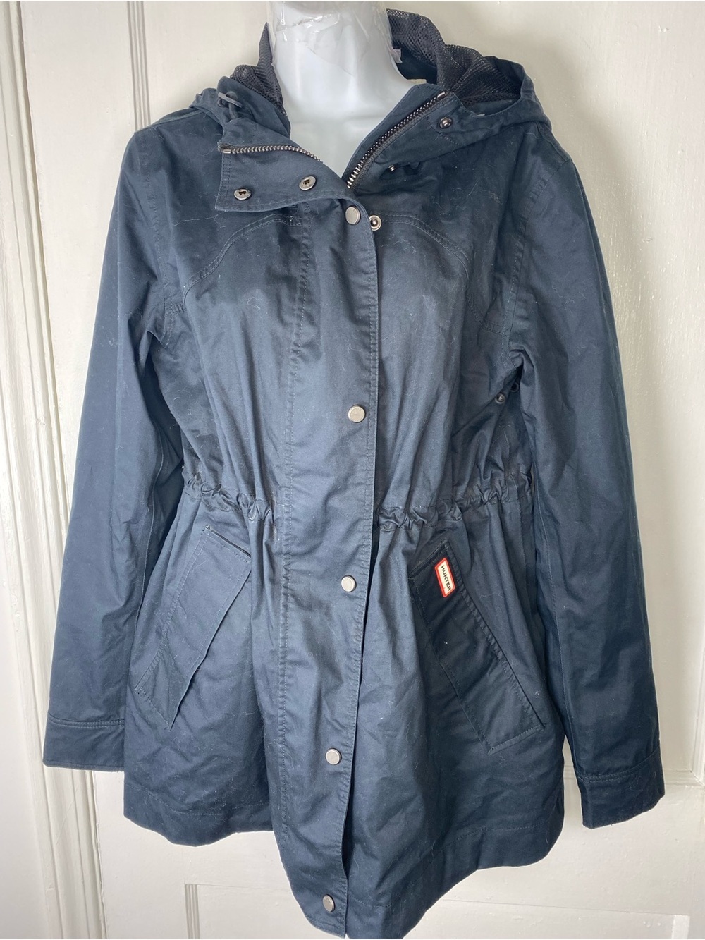 Hunter Navy Hooded Utility Jacket